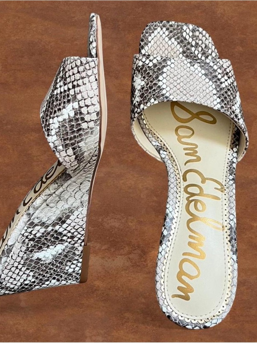NWOB Sam Edelman Tesma Snake Print Wedges 5